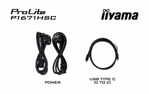 Monitor 15.6 cala P1671HSC-B1 IPS,FHD,miniHDMI,2xUSBC,250cd,8ms,2x1W, 0,7kg