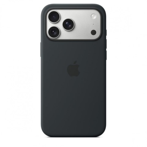 Etui silikonowe z MagSafe do iPhonea 17 Pro Max - czarne