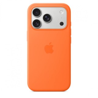 Etui silikonowe z MagSafe do iPhonea 17 Pro - pomarańczowe
