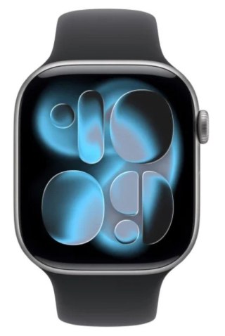 Watch Series 11 GPS+Cellular koperta 46 mm z aluminium w kolorze gwiezdnej szarości, pasek sportowy w kolorze czarnym - rozmiar 