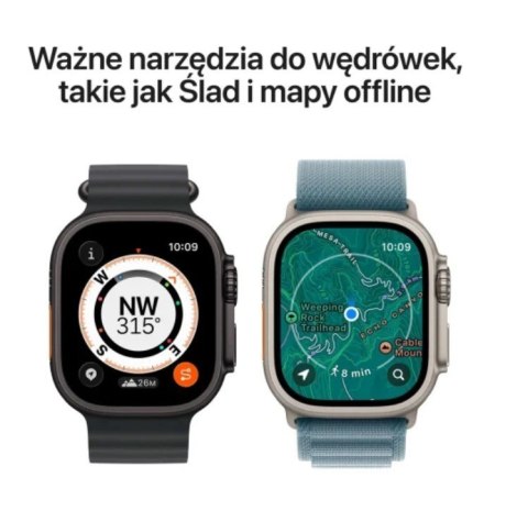 Watch Ultra 3 GPS + Cellular, koperta 49 mm z tytanu w kolorze czarnym, opaska Alpine w kolorze czarnym - rozmiar L
