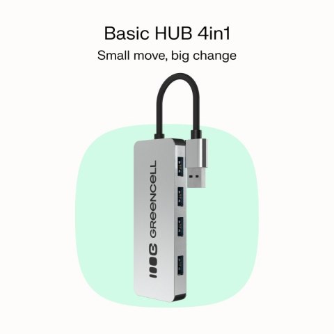 HUB USB-C Basic USB-A do 4x USB-A 3.0