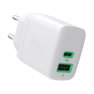 Ładowarka sieciowa 30W 1xUSB-C 1xUSB-A biała