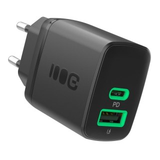 Ładowarka sieciowa 30W 1xUSB-C 1xUSB-A czarna