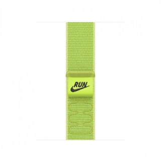 Opaska sportowa Nike w kolorze promiennym zielonożółtym do koperty 42 mm