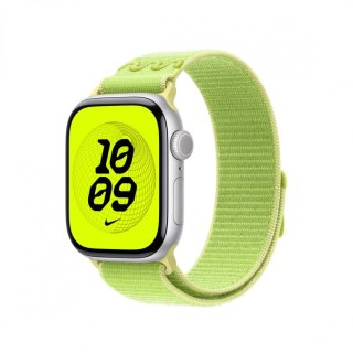 Opaska sportowa Nike w kolorze promiennym zielonożółtym do koperty 42 mm