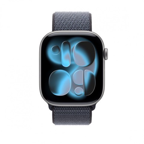 Opaska sportowa w kolorze marynarskiego granatu do koperty 46 mm