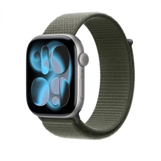 Opaska sportowa w kolorze zieleni lasu do koperty 46 mm