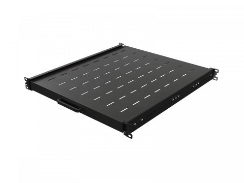 Półka wysuwana do szaf rack 19 cali 500mm czarna