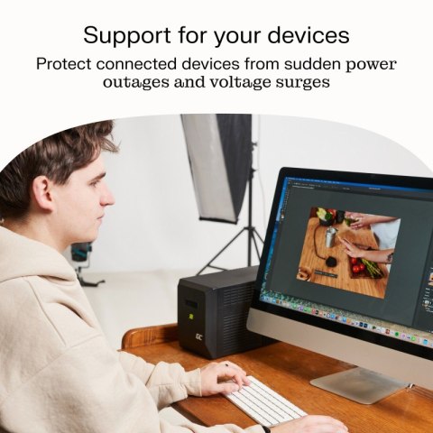 Zasilacz awaryjny UPS 700W/1000VA czysta sinusoida