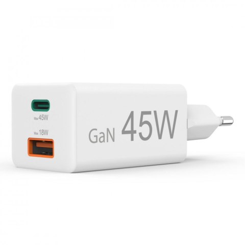 Ładowarka sieciowa mini 45W GaN PD/QC