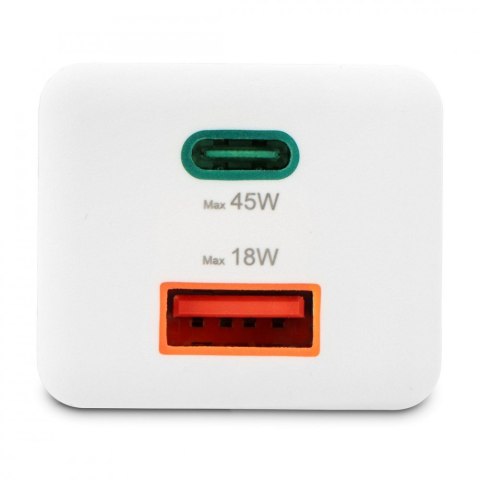 Ładowarka sieciowa mini 45W GaN PD/QC