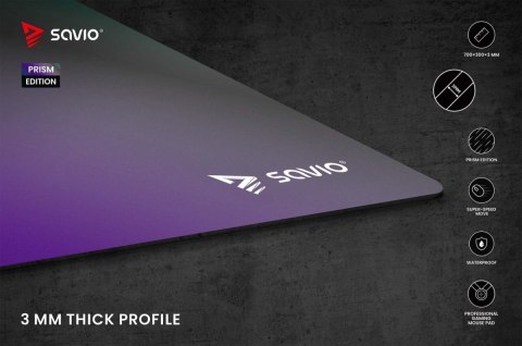 Podkładka 700x300x3mm SS Prism Edition L SAVIO