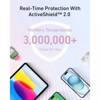 Powerbank ZOLO 20000mAh 30W wbudowany kabel USB-C, biały