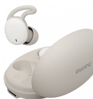 Słuchawki dokanałowewe do snu/podcast białe