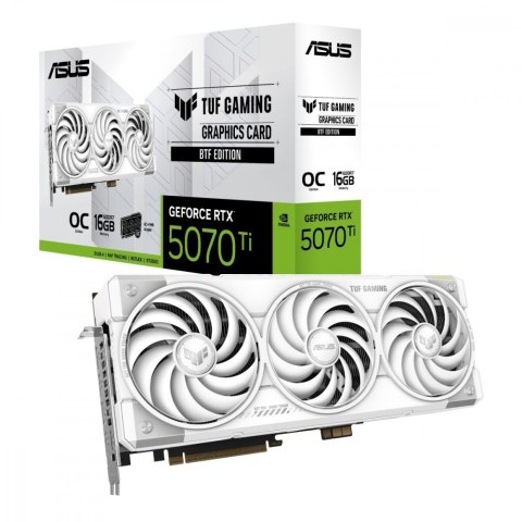 Karta graficzna GeForce RTX 5070Ti TUF GAMING OC WHITE BTF GDDR7 256bit