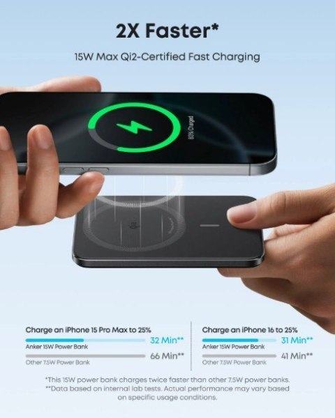 PowerBank Nano 5k mAh slim czarny