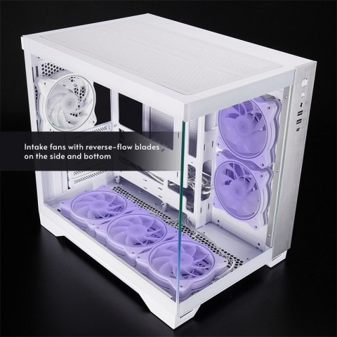 Obudowa VISIO GM-30W-T G-OP 6xwentylator ARGB biała