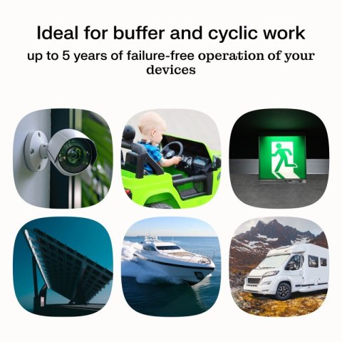 Akumulator AGM VRLA 12V 40Ah IP54