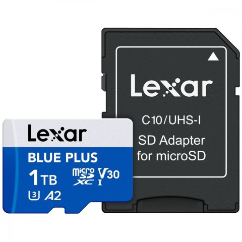 Karta pamięci microSD 1TB C10 A2 U3 V30 170MB/s Blue Plus