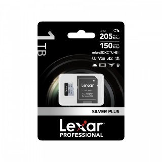 Karta pamięci microSD 1TB C10 A2 U3 V30 205/150MB/s Silver Plus