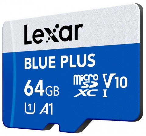 Karta pamięci microSD 64GB C10 A1 U3 V10 100MB/s Blue Plus