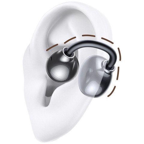 Słuchawki bluetooth R02 Clip-on szare