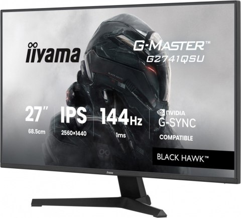 Monitor 27 cali G2741QSU-B1 IPS,QHD,144Hz,1ms,2xUSB Adaptive G-SYNC,HDMI,DP,350cd,