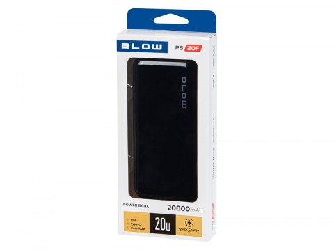 PowerBank 20WPB20F PD 20W 20000mAh Czarny