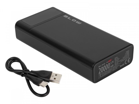 PowerBank PB20E QC+PD 20W 20000mAh+lightning Czarny