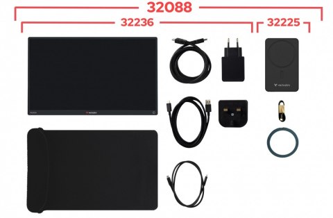 Przenośny monitor dotykowy Light zasilany bezprzewodowo Full HD