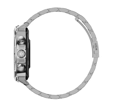 Smartwatch Atom srebrny stalowy