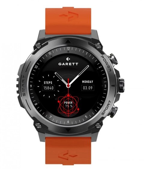 Smartwatch Garett Atom czarny stalowy