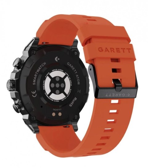Smartwatch Garett Atom czarny stalowy