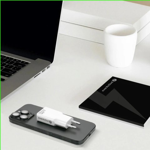 Ładowarka sieciowa SUPER SLIM QC 3.0 20W 1XUSB 1XUSB-C biała SC-340Q