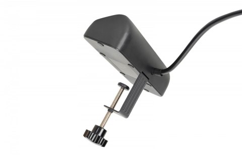 Listwa zasilająca biurkowa, 3 gniazda Schuko, 2x USB-A (2x 12W), 1x USB-C (30W) z zaciskiem na blat, kabel 1,5m, czarna