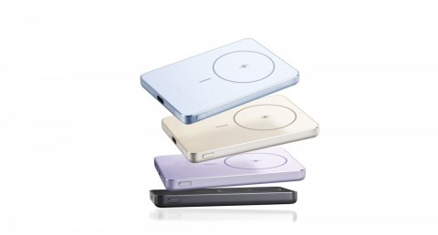 PowerBank Super Slim Magnetic 5000 niebieski