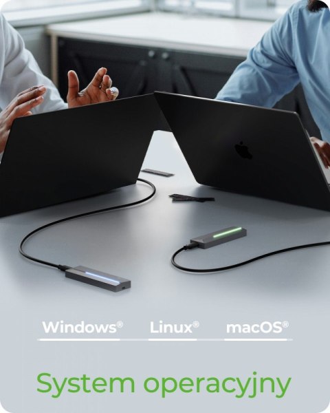 Obudowa dysku IB-1826MCL-CU31 M.2 NVMe i SATA obudowa, RGB lighting, USB 3.2 Gen 2, 10 Gbps