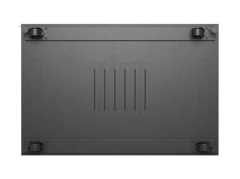 Szafa instalacyjna rack stojąca 19 cali 47U 800x1200 czarna drzwi perforowane LCD (flat pack) V2