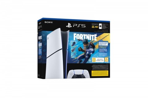 Konsola Playstation 5 Digital Slim Chassis E + Fortnite pakiet Rozkwitający Chaos