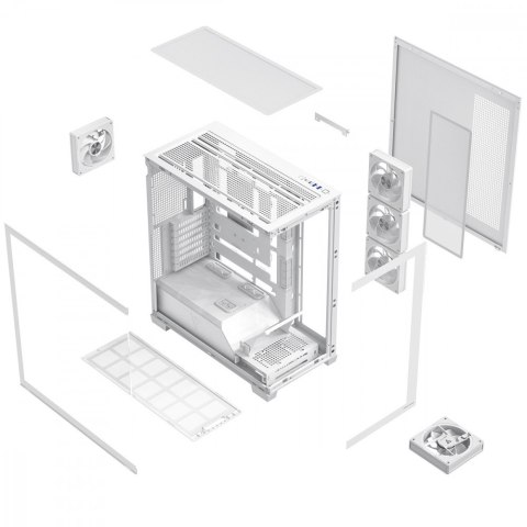 Obudowa PC VOLCANO STELLAR PLUS ARGB MIDI 5F Biała