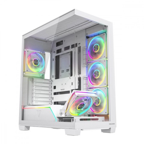 Obudowa PC VOLCANO STELLAR PLUS ARGB MIDI 5F Biała
