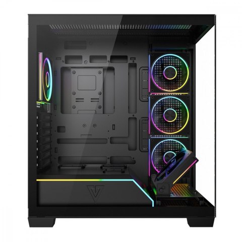 Obudowa PC VOLCANO STELLAR PLUS ARGB MIDI 5F Czarna