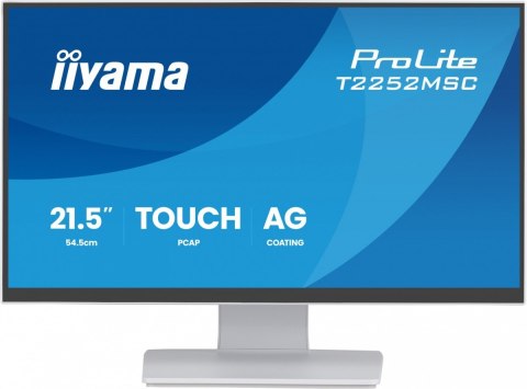 Monitor 22 cale T2252MSC-W2AG 10 PKT. POJ,IPS,HDMI,DP,2x1W,7H,2xUSB, AG-(Anti Glare)