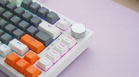 Klawiatura magnetyczna ASTRAL White OUTEMU White jade RGB 3 kolory keycapów