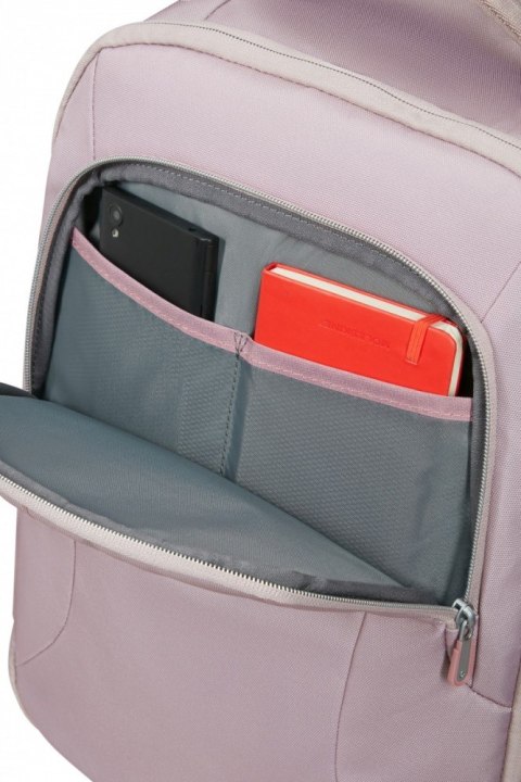 Plecak kabinowy na laptopa 15.6 cala Guardit Classy M różowo-szary