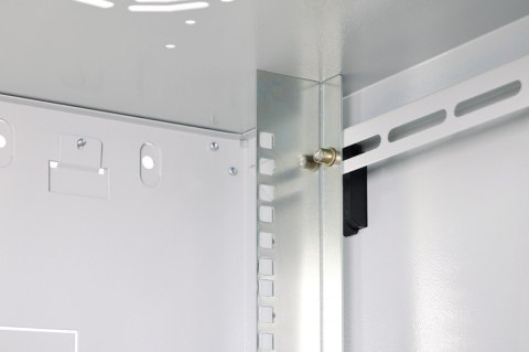 Szafa sieciowa wisząca Dynamic 19" 12U rack 607x600x450mm, drzwi szyba, szara, niezłożona, 60kg