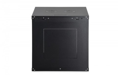 Szafa sieciowa wisząca Dynamic 19" 12U rack 607x600x600mm, drzwi szyba, czarna, niezłożona, 60kg
