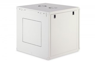 Szafa sieciowa wisząca Dynamic 19" 12U rack 607x600x600mm, drzwi szyba, szara, niezłożona, 60kg