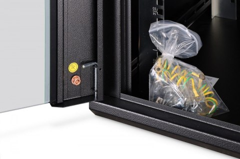 Szafa sieciowa wisząca Dynamic 19" 16U rack 785x600x600mm, drzwi szyba, czarny, niezłożona, 60kg